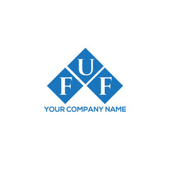 Fototapeta premium FUF letter logo design on white background. FUF creative initials letter logo concept. FUF letter design. 