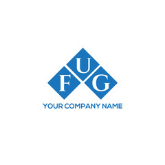 FUG letter logo design on white background. FUG creative initials letter logo concept. FUG letter design.
