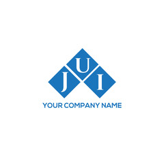 JUI letter logo design on white background. JUI creative initials letter logo concept. JUI letter design.