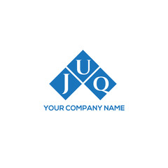 JUQ letter logo design on white background. JUQ creative initials letter logo concept. JUQ letter design.