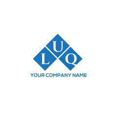 LUQ letter logo design on white background. LUQ creative initials letter logo concept. LUQ letter design.
