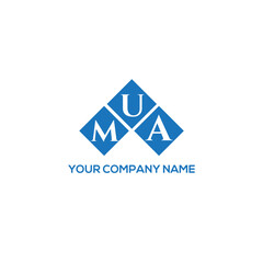 MUA letter logo design on white background. MUA creative initials letter logo concept. MUA letter design.