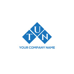 TUN letter logo design on white background. TUN creative initials letter logo concept. TUN letter design.
