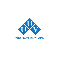 Fototapeta premium UUV letter logo design on white background. UUV creative initials letter logo concept. UUV letter design.