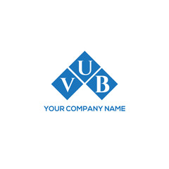 VUB letter logo design on white background. VUB creative initials letter logo concept. VUB letter design.