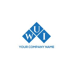 WUI letter logo design on white background. WUI creative initials letter logo concept. WUI letter design.