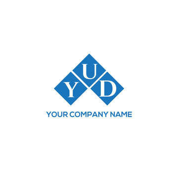 YUD letter logo design on white background. YUD creative initials letter logo concept. YUD letter design.