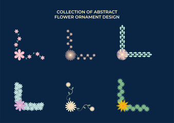 collection of abstract colorful ornament design