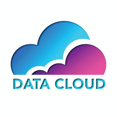 cloud computing concept,network ,metadata ,application ,modern design logo 