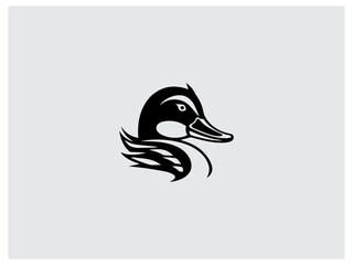 Premium duck logo design vector, vector and illustration,