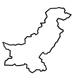 Pakistan  simple outline