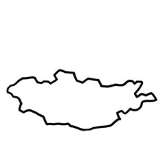 Mongolia  simple outline © 0boabei