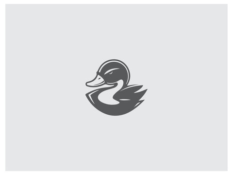 Premium duck logo design vector, vector and illustration,
