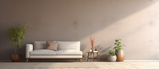 of a bare and simple living room