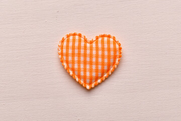 Naklejka na ściany i meble Embroidery, heart stripes