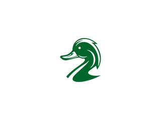 Premium duck logo design vector, vector and illustration,