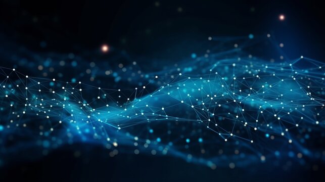 abstract network technology background with big data connectivity - software development wallpaper