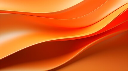 Abstract 3D Background of soft Waves in orange Colors. Elegant Wallpaper 

