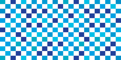 Amazing blue & white checker abstract. New chess abstract. pastel blue checkered. checkerboard tartan gingham chessboard plaid pattern background. 