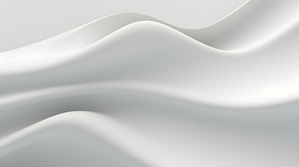 Abstract 3D Background of soft Waves in white Colors. Elegant Wallpaper 

