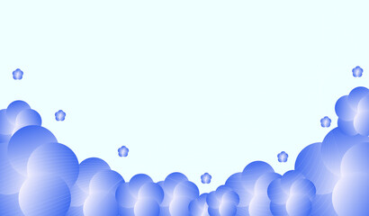 Colorful template banner with gradient color. Design with liquid shape.