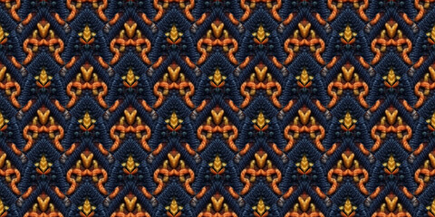 Seamless Navajo pattern. Native Wicker