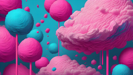 background with bubbles cotton 