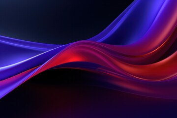 purple and red liquid wave abstract 3d mesh background closeup. Fabric texture on black backdrop. Data science website banner.