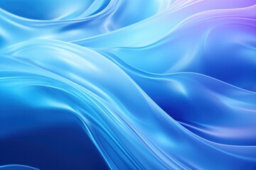 blue wavy 3d mesh cgi background. Neon glowing dynamic abstract backdrop. 