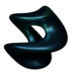 Abstract Shape_3d Holographic