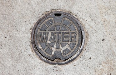 Various utility covers found on streets and sidewalks.