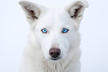 Obraz premium Hund mit blauen Augen