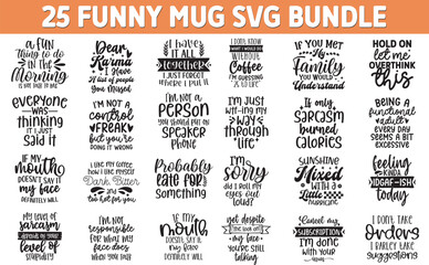 Funny Mug Svg Bundle, Funny Mug Svg, Funny Mug Quotes, Funny Office Mug Quotes Svg Bundle, Funny Coffee Mug Svg Bundle
