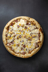 delicious pizza in the restaurant