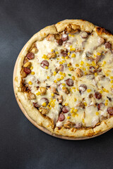 delicious pizza in the restaurant