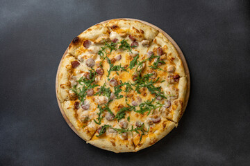 delicious pizza in the restaurant