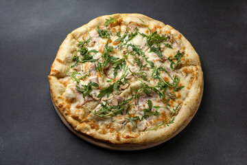 delicious pizza in the restaurant