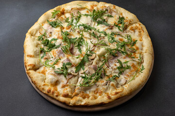 delicious pizza in the restaurant