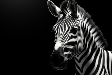 zebra close up, Generative AI