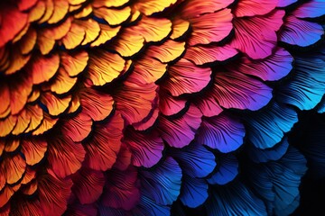 red macaw feathers, Generative AI