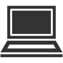 Computer technology icon symbol vector image. Illustration of the dekstop monitor display design image