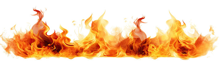 isolated image of flames ready for use. 