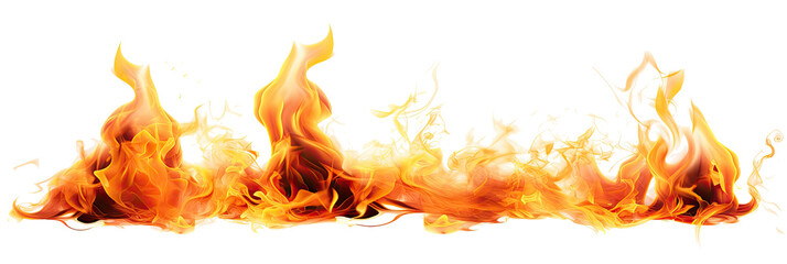 isolated image of flames ready for use. 
