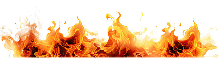 isolated image of flames ready for use. 