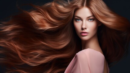 Obraz premium portrait of a woman with long hair