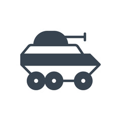 Army truck vector icon which can easily modify or edit

