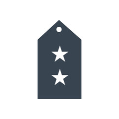 Military badge vector icon which can easily modify or edit

