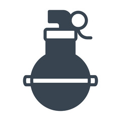 Hand grenade vector icon which can easily modify or edit

