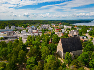 Fototapeta na wymiar Lohja, City in Finland 2023.