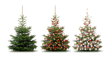 Bunt geschmückter Weihanchtsbaum